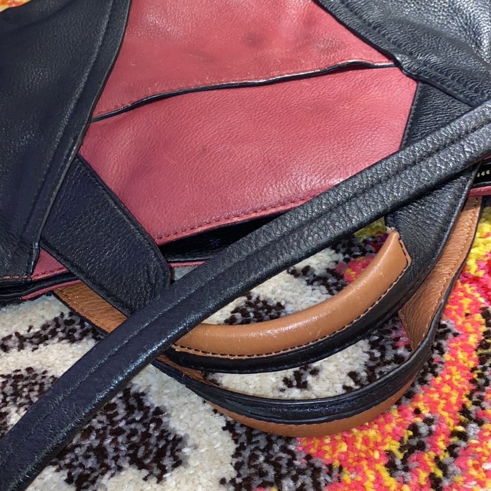 Oryany Lian Color Block Zip Satchel Bag - Picture 6 of 10